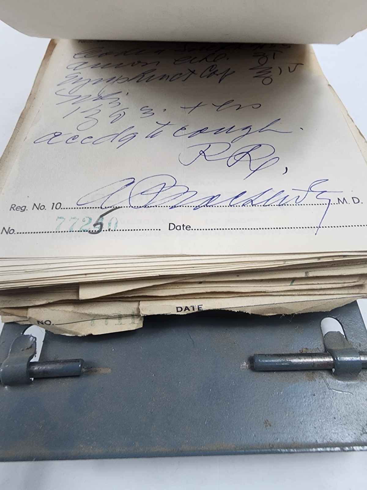 Prescription Atlas Rx Pad Paper Apothecary Druggist Pharmacy Medicine 1939