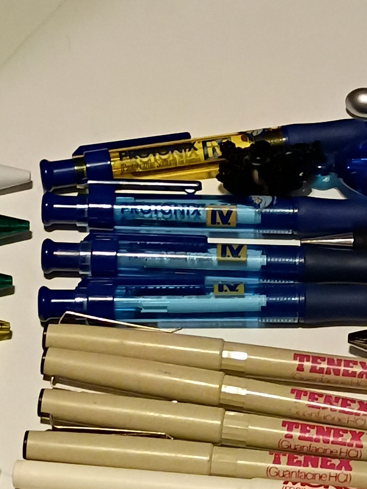 Pharmacy Drug Rep Advertising Mixed Pen Lot of 108 Instant Desk Drawer Full