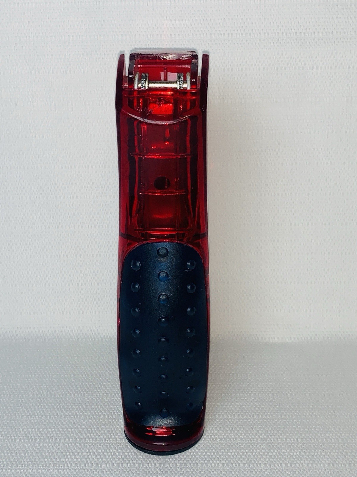 Ultram ER Drug Rep Promo Stapler – Red Translucent Stand-Up Ergonomic Squeeze