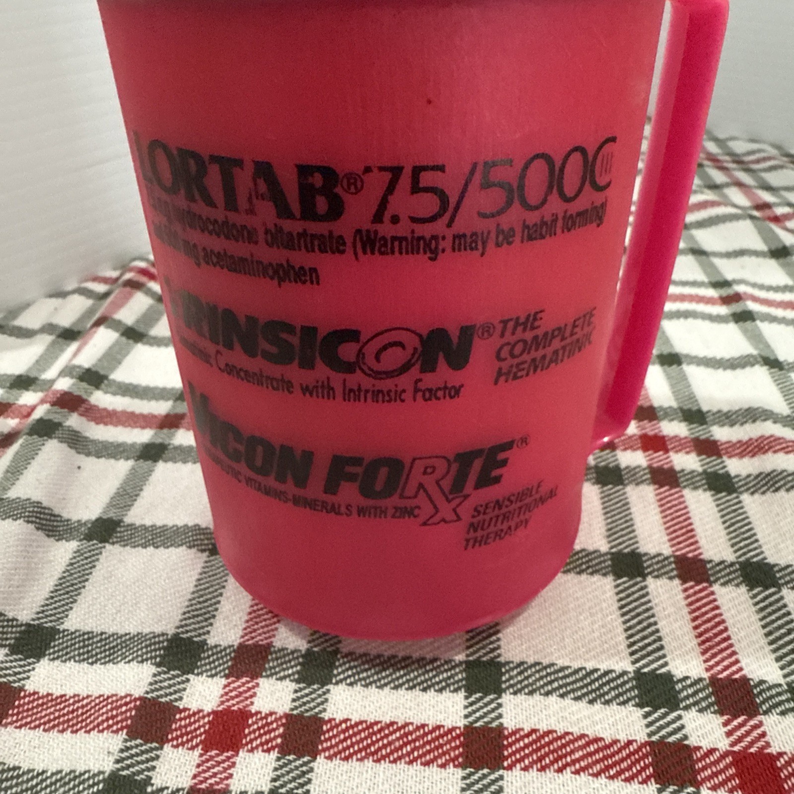 (2) Lortab 7.5/500C Drug Aladdin Insulated Cups “May Be Habit Forming”