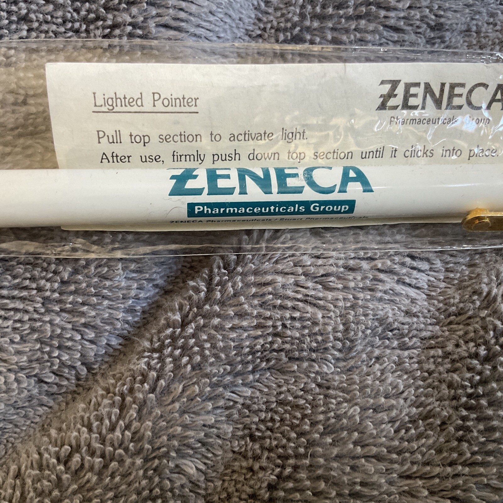 Vintage~Pharmaceutical Advertising~Zeneca Lighted Pointer~ NEW~b22