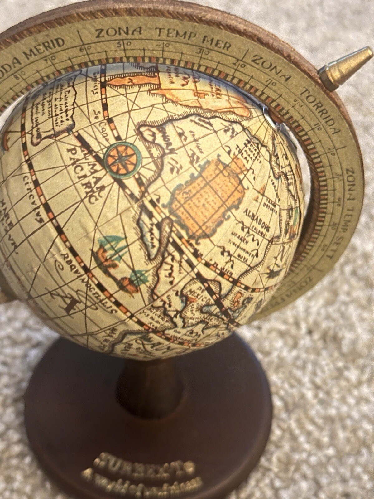 Vintage Surbex-T Pharmaceutical Rep Drug Advertising World Globe Small