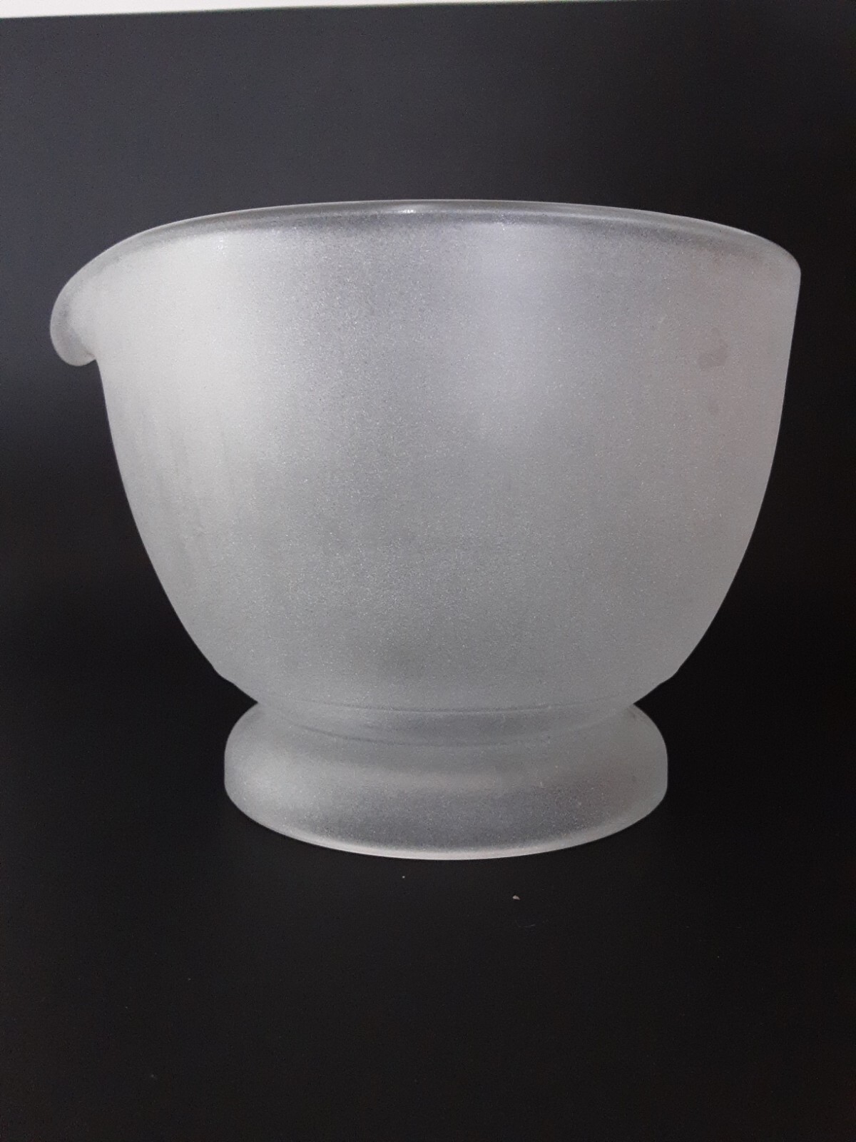 Vintage Mortar and Pestle 32oz Frosted Bowl Clear Pestle Apothecary Laboratory
