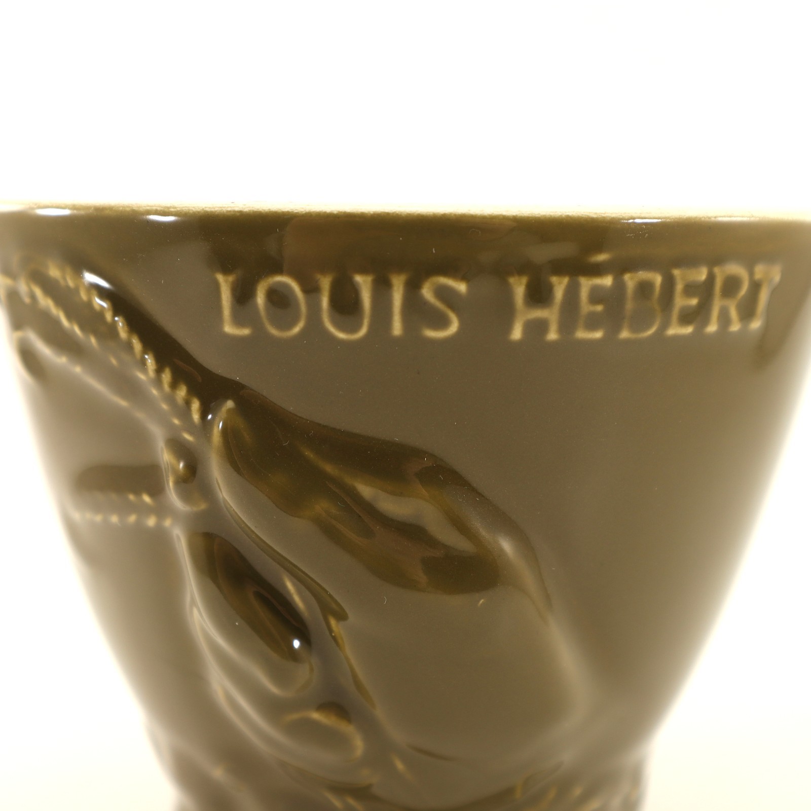 Schering Louis Herbert Rx APOTHECARY MORTER Olive Green Ceramic