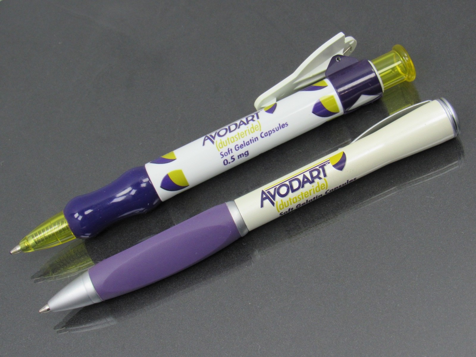 Avodart PENS Plastic & Heavy Metal Drug Rep Pharmaceutical Promo Advertising