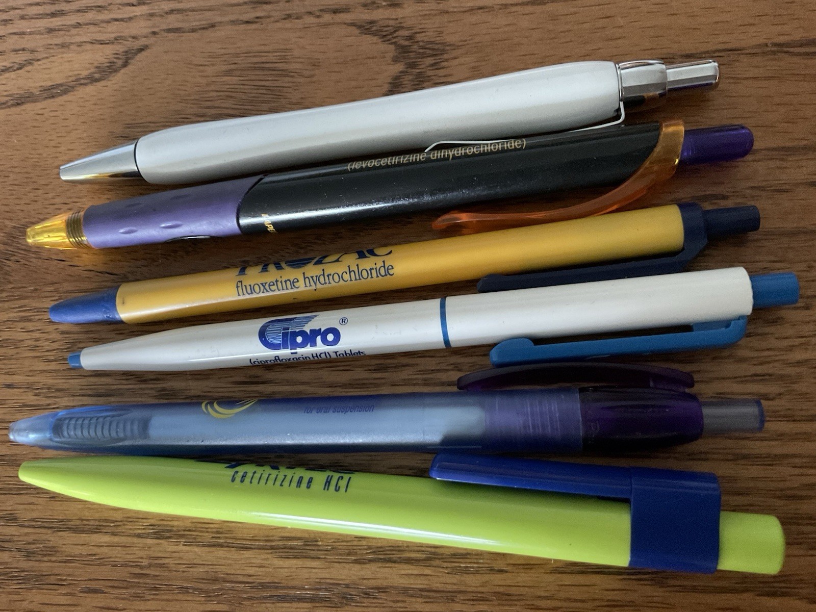 6 Lot of 6 PENS Drug Rep Pharmaceutical Promo Medical Advertising