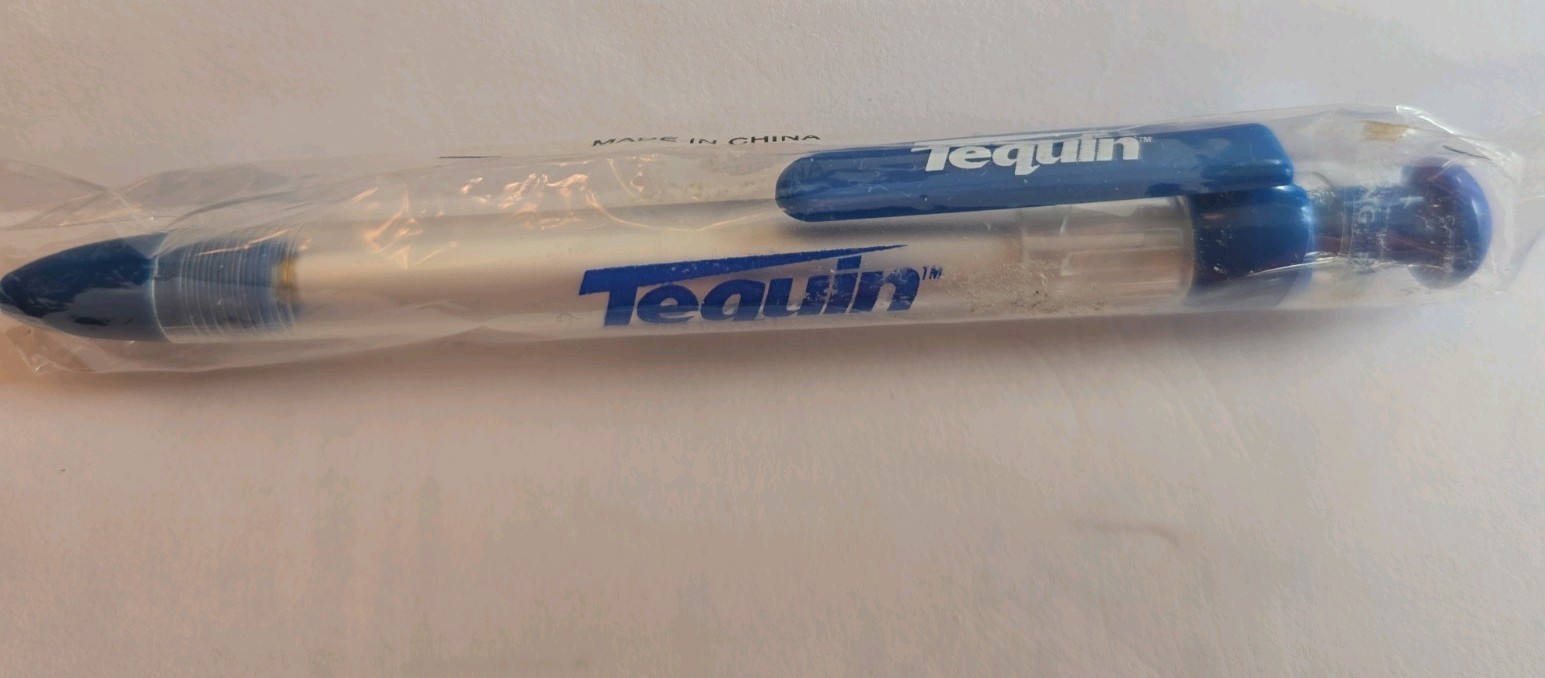 Tequin Plastic Pen Pharmaceutical Drug Rep Promo Vintage Untested NIP