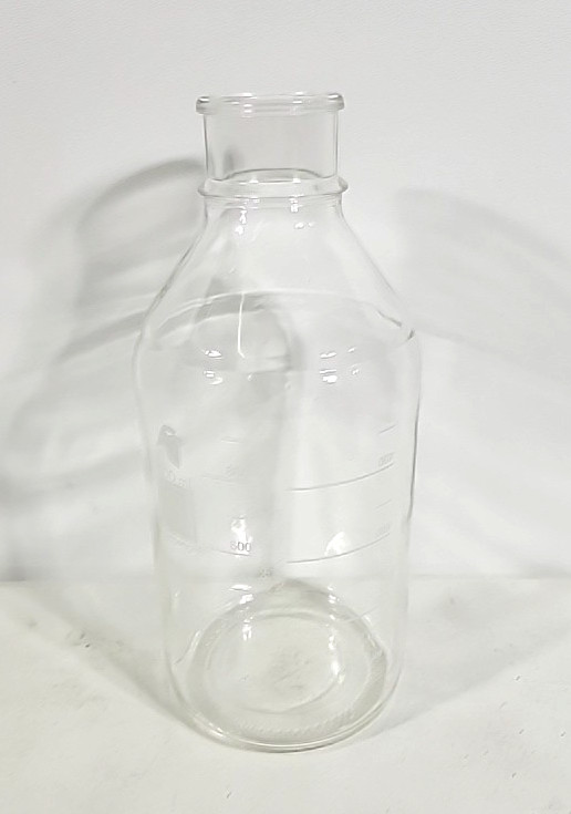 1000ML Amsco Round Glass Apothecary Clear Measuring Bottle Vintage