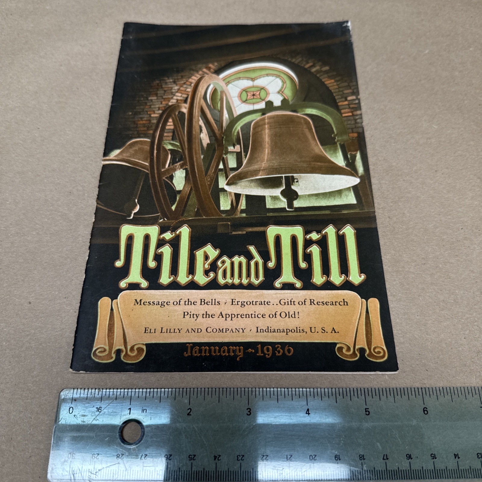 Tile And Till Magazine Eli Lilly And Company January 1936 Indianapolis Indiana