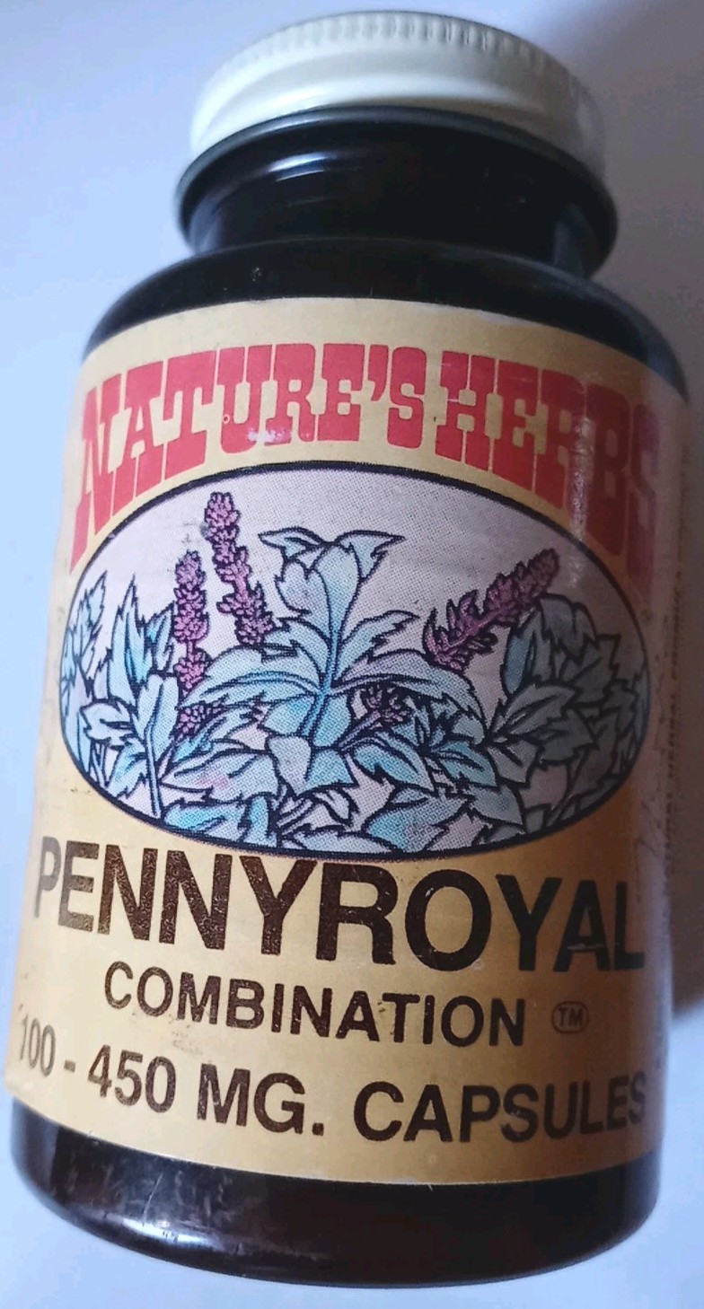 Vintage Pennyroyal Combination • Nature’s Herbs • Sealed Retro Supplement