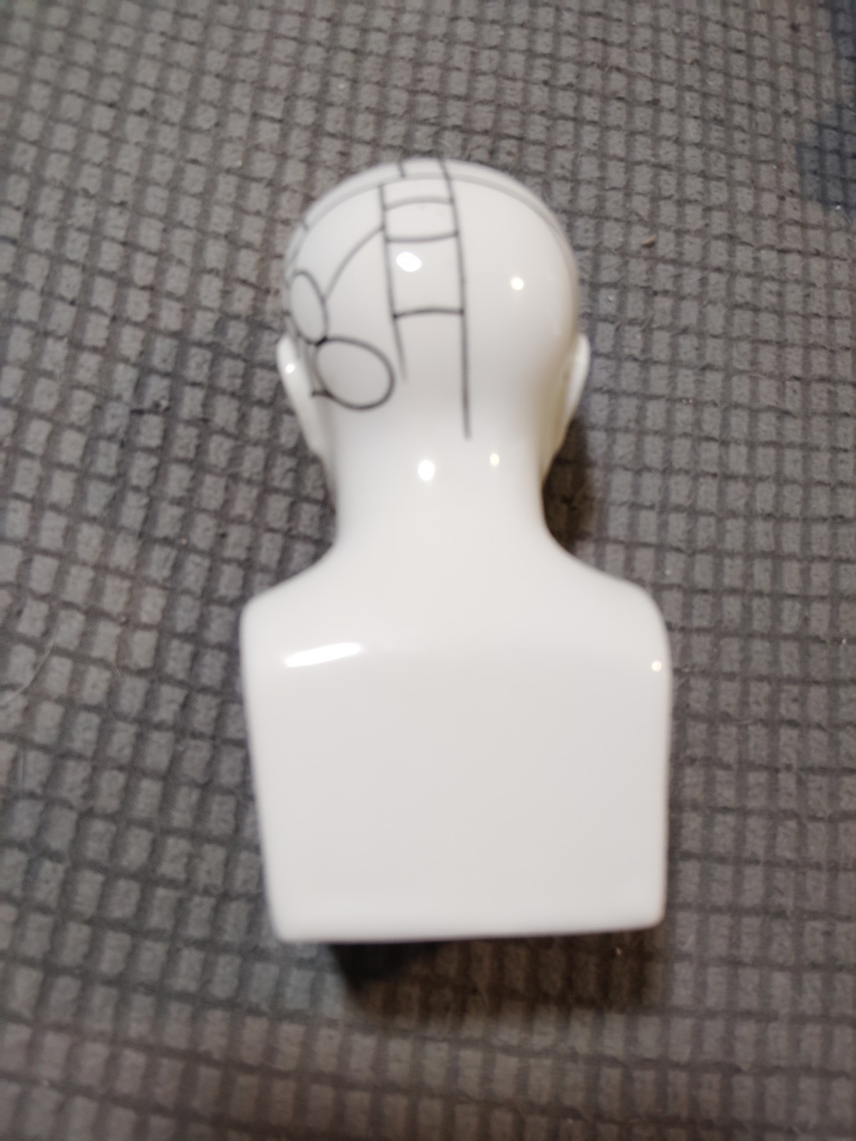 Schering TRILAFON Tranquilizer Phrenology Head Ceramic Bust Figurine 1960s – F