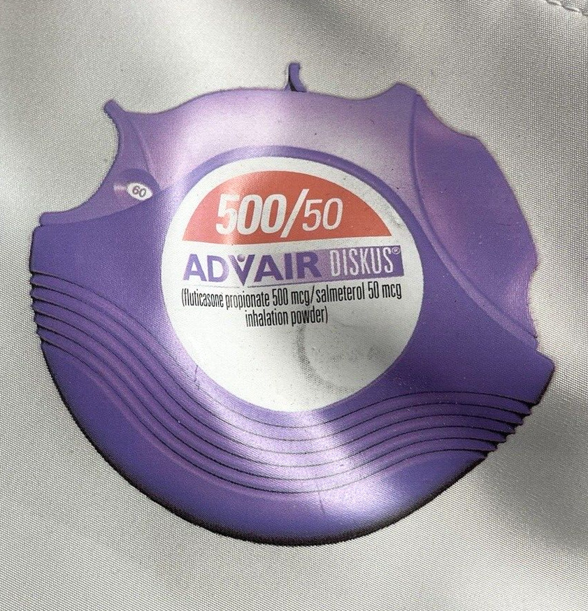 Advair Tote Bag Zippered Pharmaceutical Drug Rep Inhaler Asthma Drug 20×17