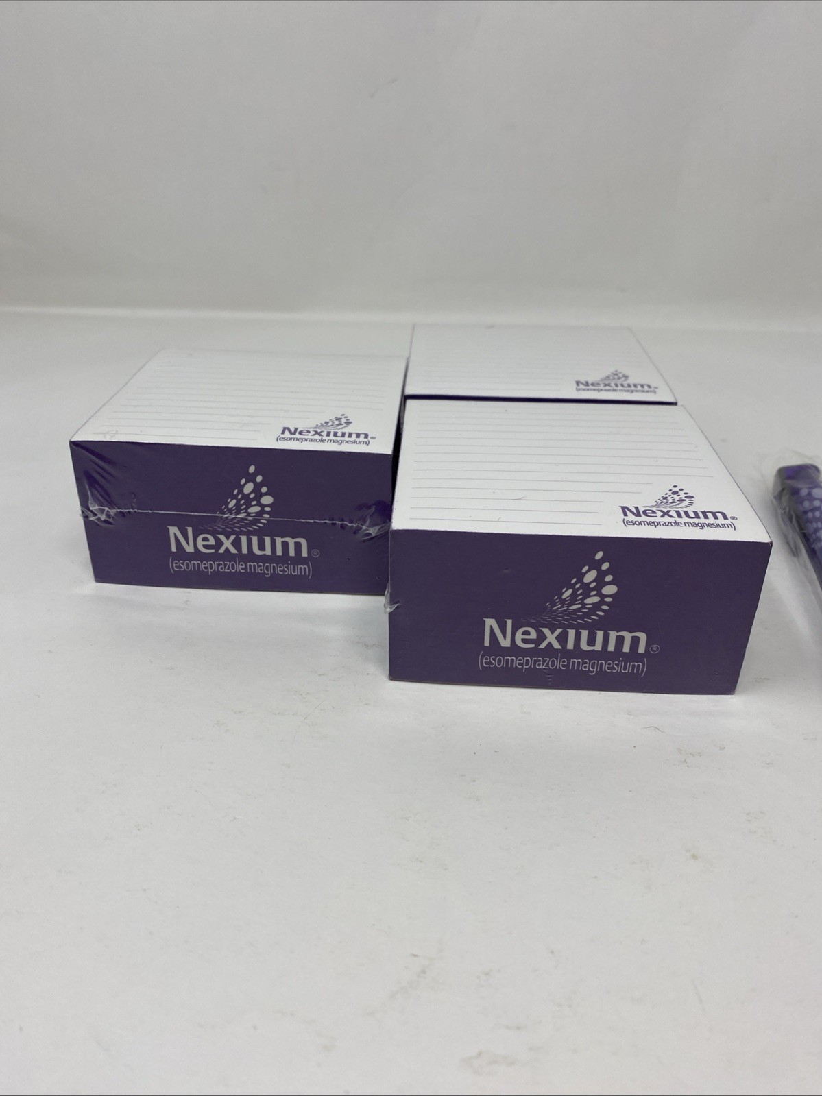 NEXIUM Drug Rep Pharmaceutical Collectible Pens x 3 + 3 Notebooks RARE