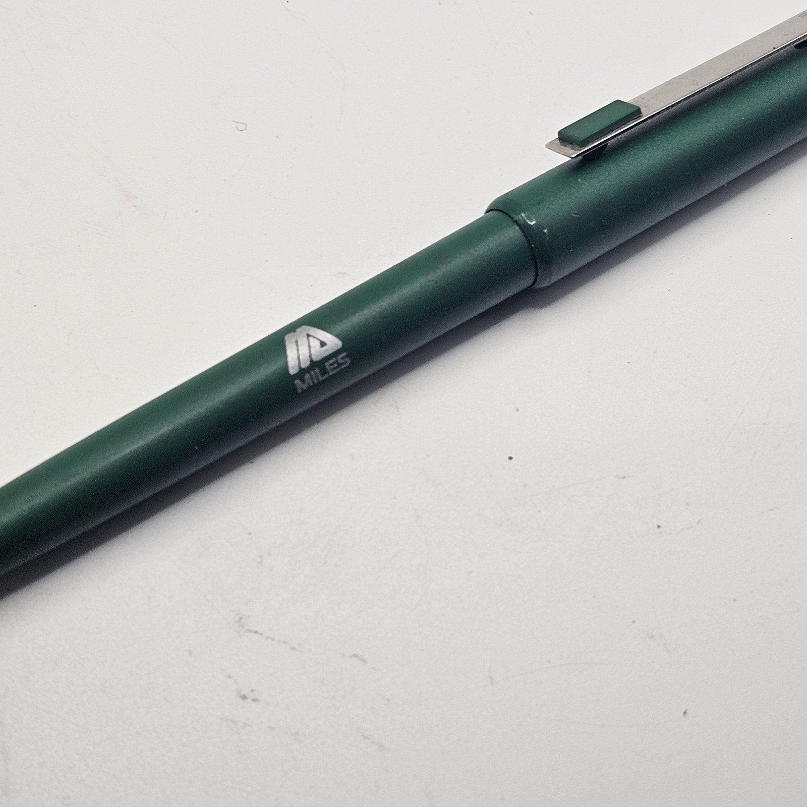 Mezlin Mezlocilin Sodium Ball Point Pen Vintage Green Pharmaceutical Promotional