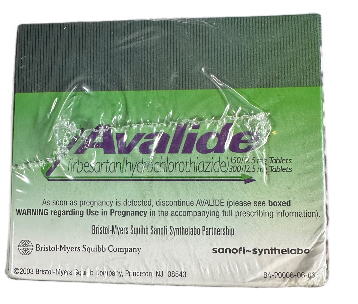 Avalide Drug Rep Pharmaceutical Sealed Note Paper Pad 3.5 X 3.5 X 3” 2003