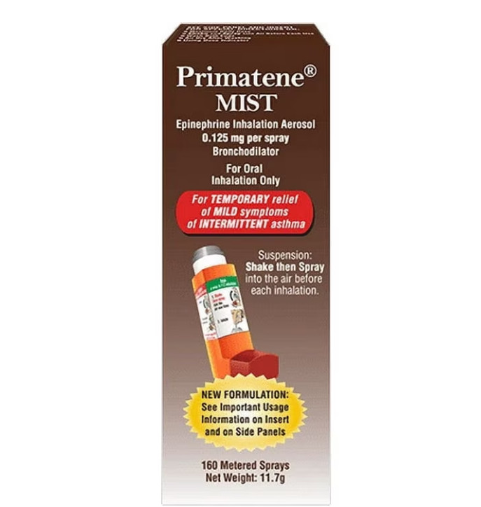(2 pack) Primatene MIST Epinephrine Oral Inhalation Aerosol