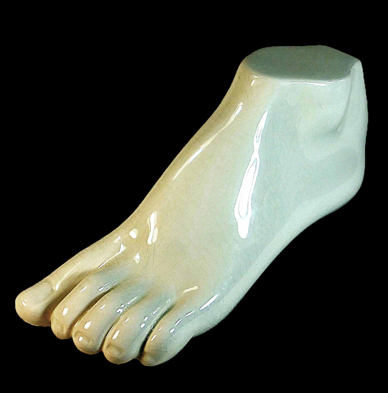 UNUSUAL ROYAL DOULTON Dr. SCHOLL COMMISSIONED SHOP DISPLAY CERAMIC FOOT – 1921