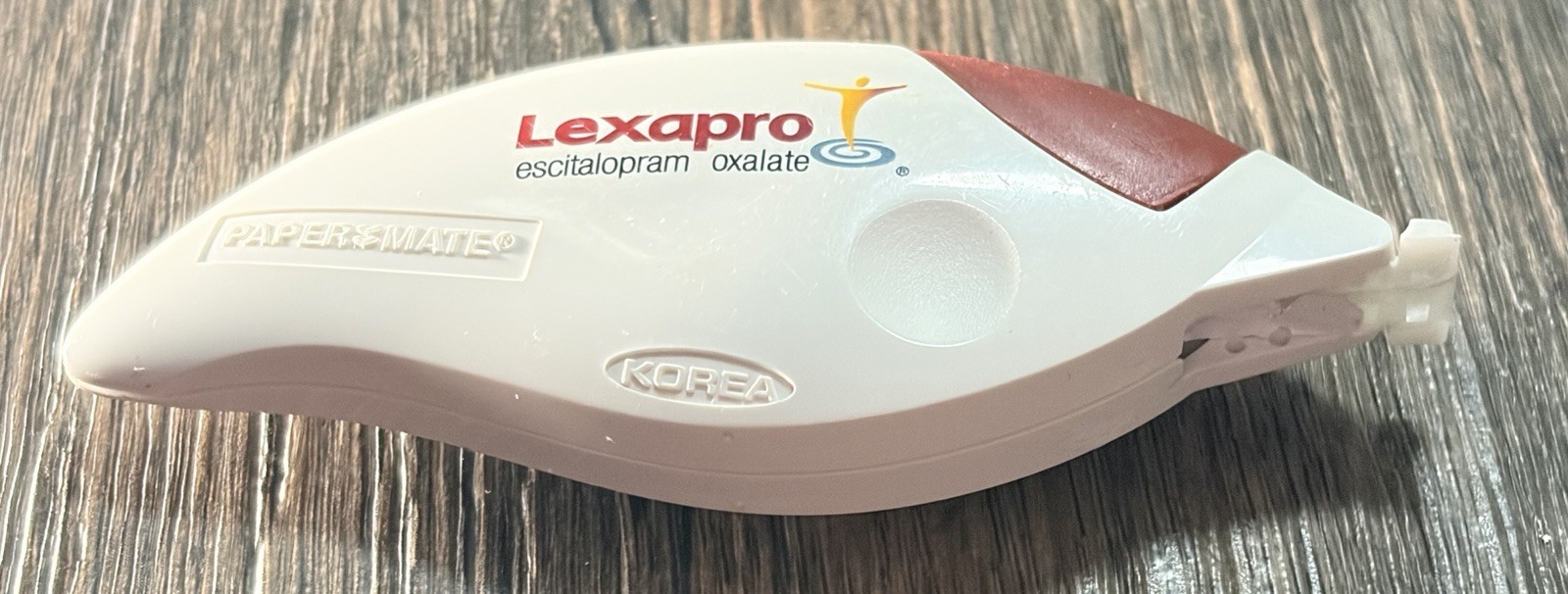 Lexapro Escitalopram Medical Pharma Doctor Promo Drug Rep Papermate Whiteout Pen