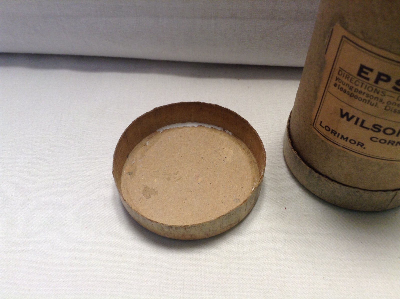 Vintage 1940-50s Wilson Drug Store Lorimor Iowa Container