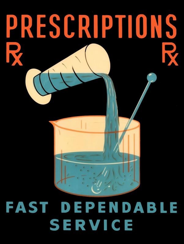 RX Prescriptions Pharmacist Interest New Sign – 18×24″ USA STEEL XL Size