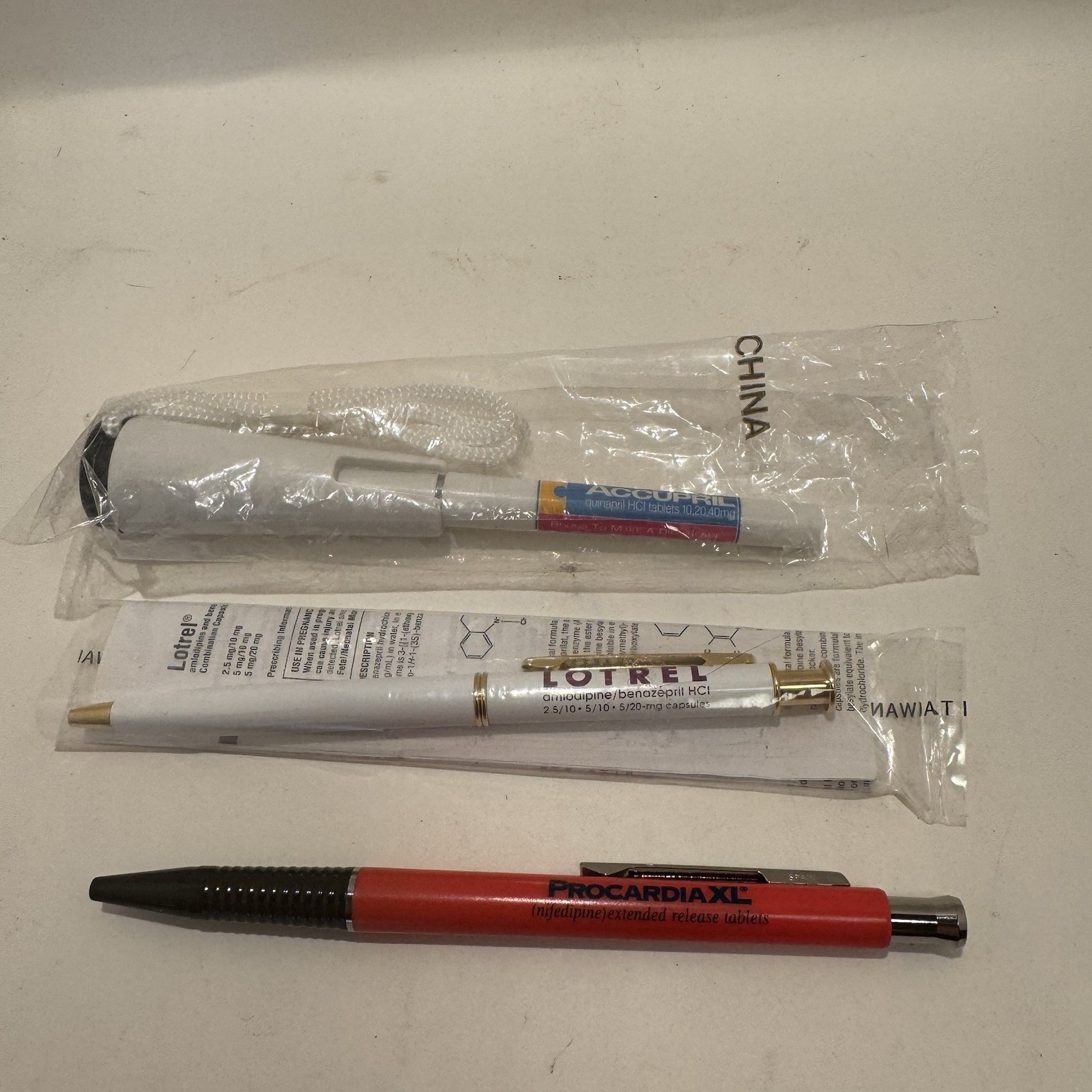 Pharmaceutical Promo Pens Procardia Lotrel Accupril
