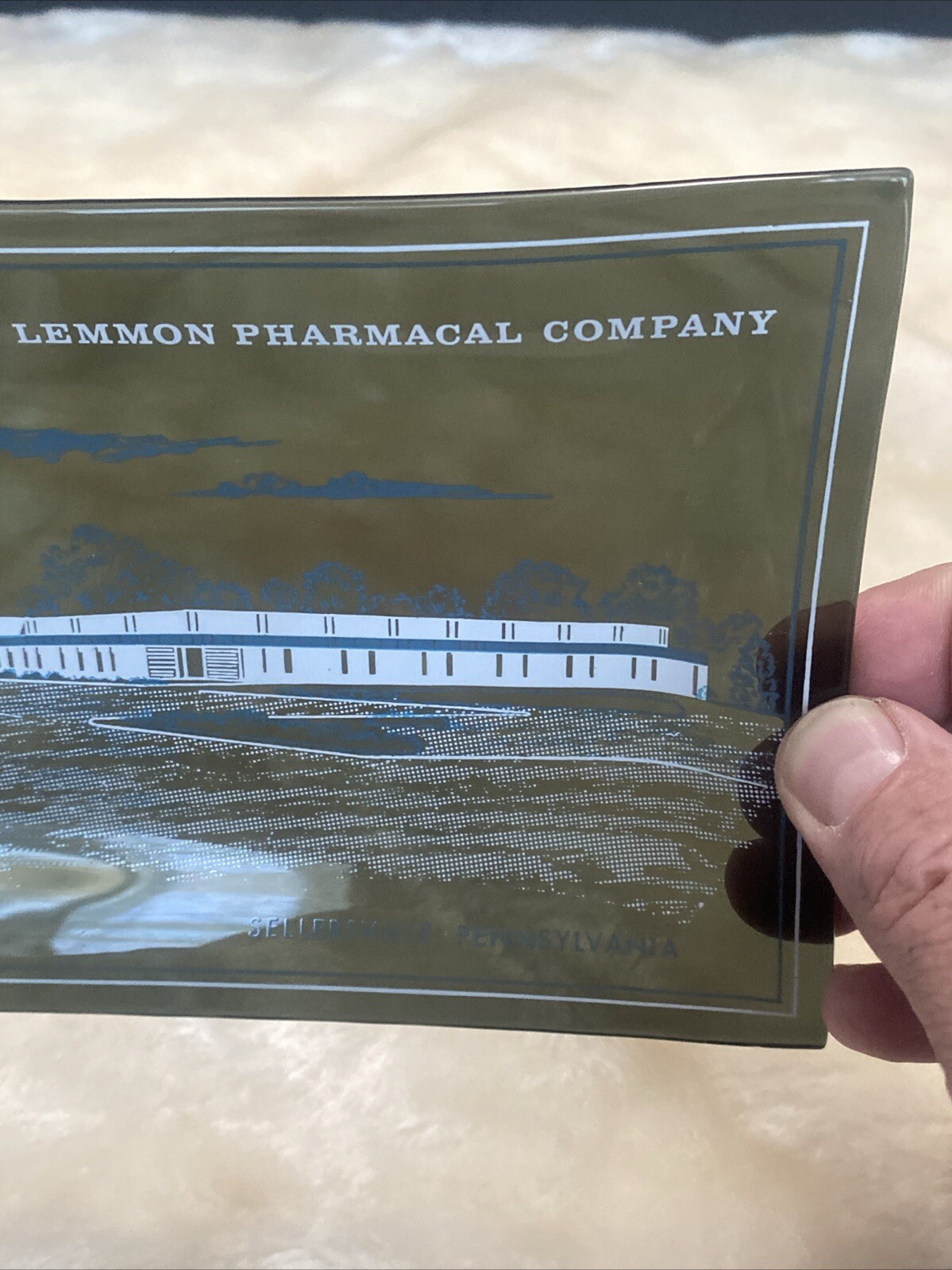 Pharmacy Advertising Tray 1966 Lemmon Pharmacal Co. Sellersville Pennsylvania