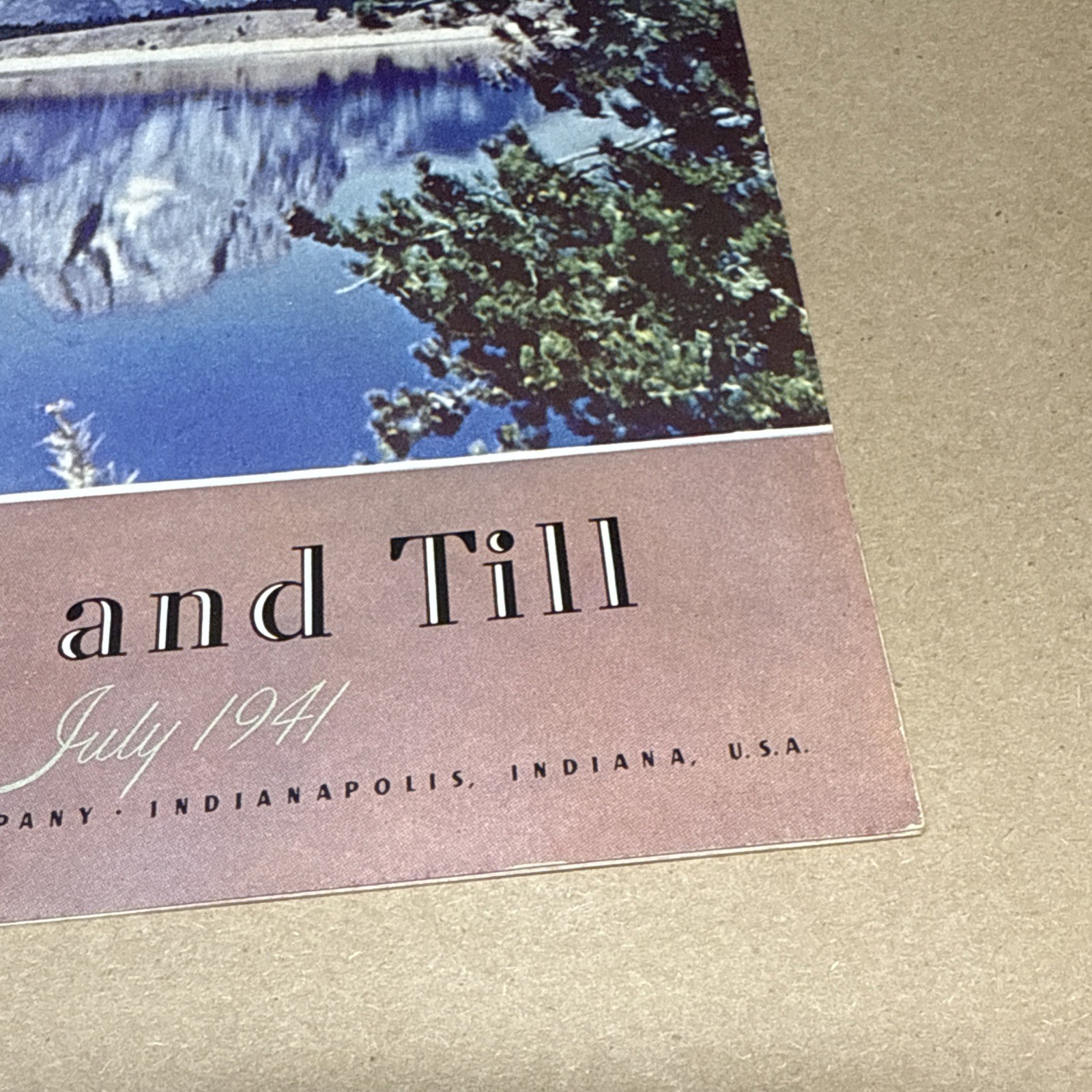 Tile And Till Magazine Eli Lilly And Company July 1941 – Indianapolis Indiana