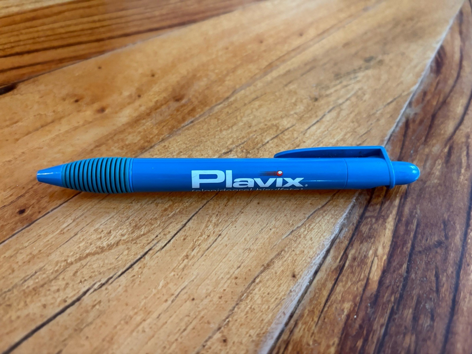 PLAVIX Drug Rep Pen Pharmaceutical Advertising Collectible Blue Refillable
