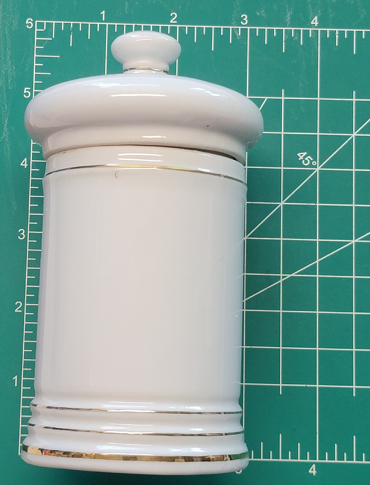 Vtg Porcelain Medicine Pharmacy APOTHECARY Jar with Lid Ascriptin