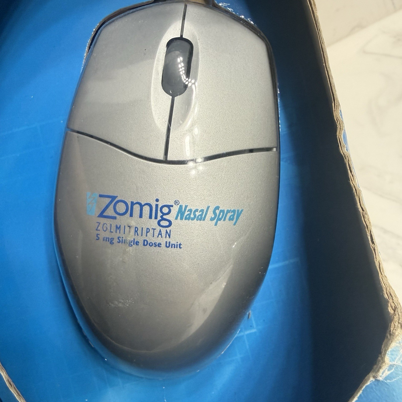 Vintage Zomig Nasal Spray Promo Computer Mouse RCG Pharmaceutical Collectible