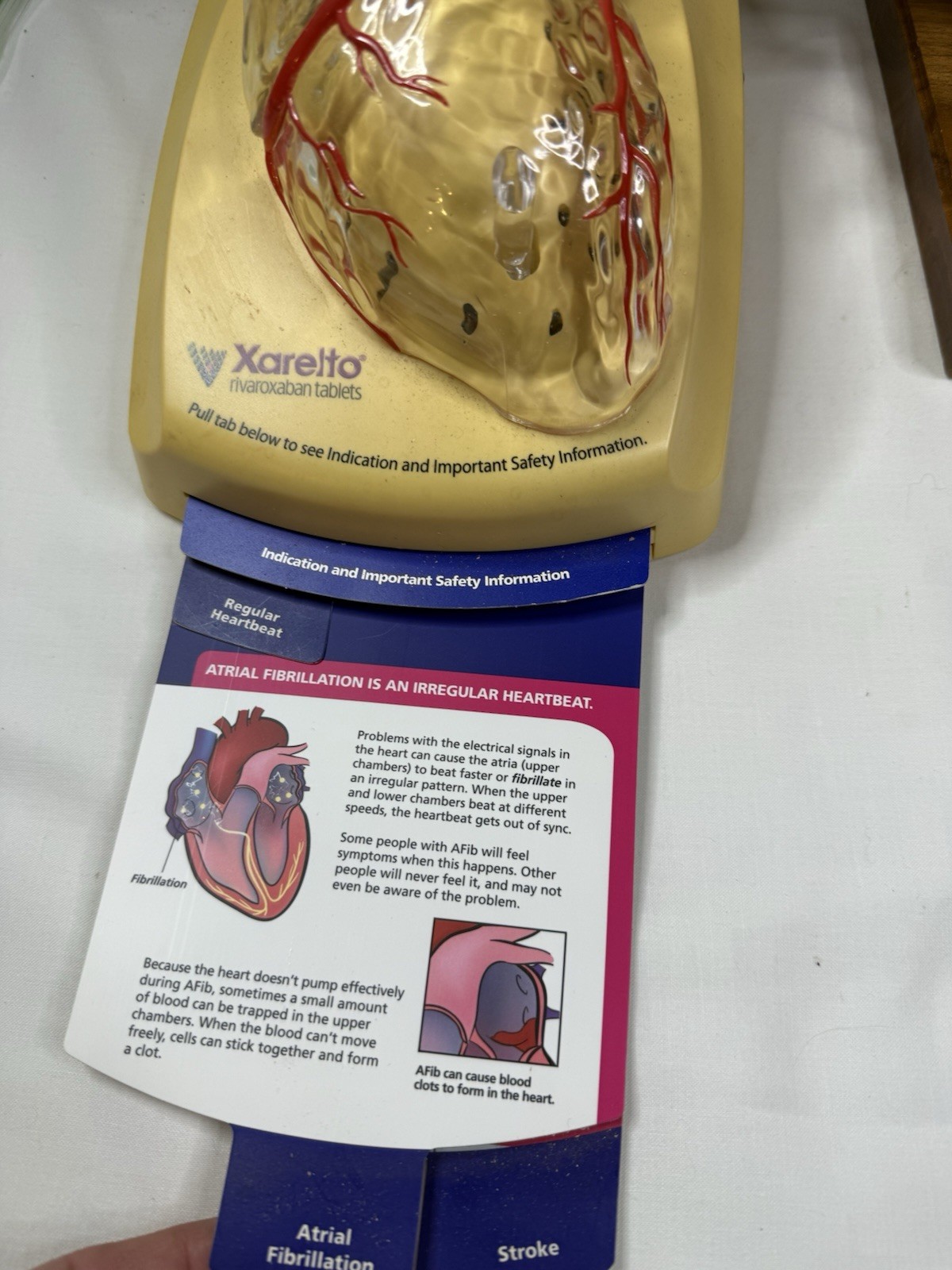 Pharmaceutical Drug Rep Doctors Office Heart Displays Xarelto