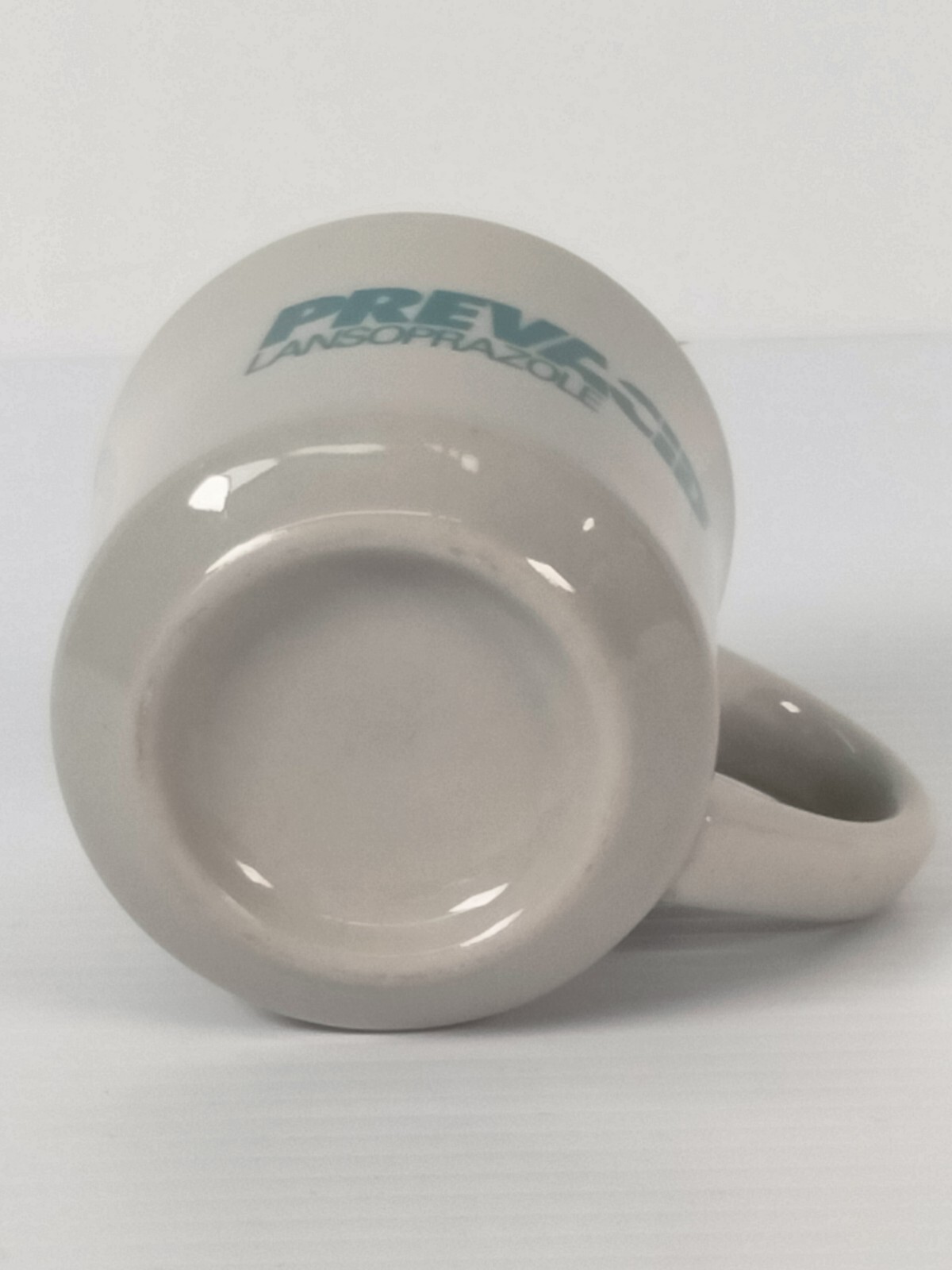 Prevacid Lansoprazole Mug Cup Pharmaceutical Advertising 3.25″ Teal & White