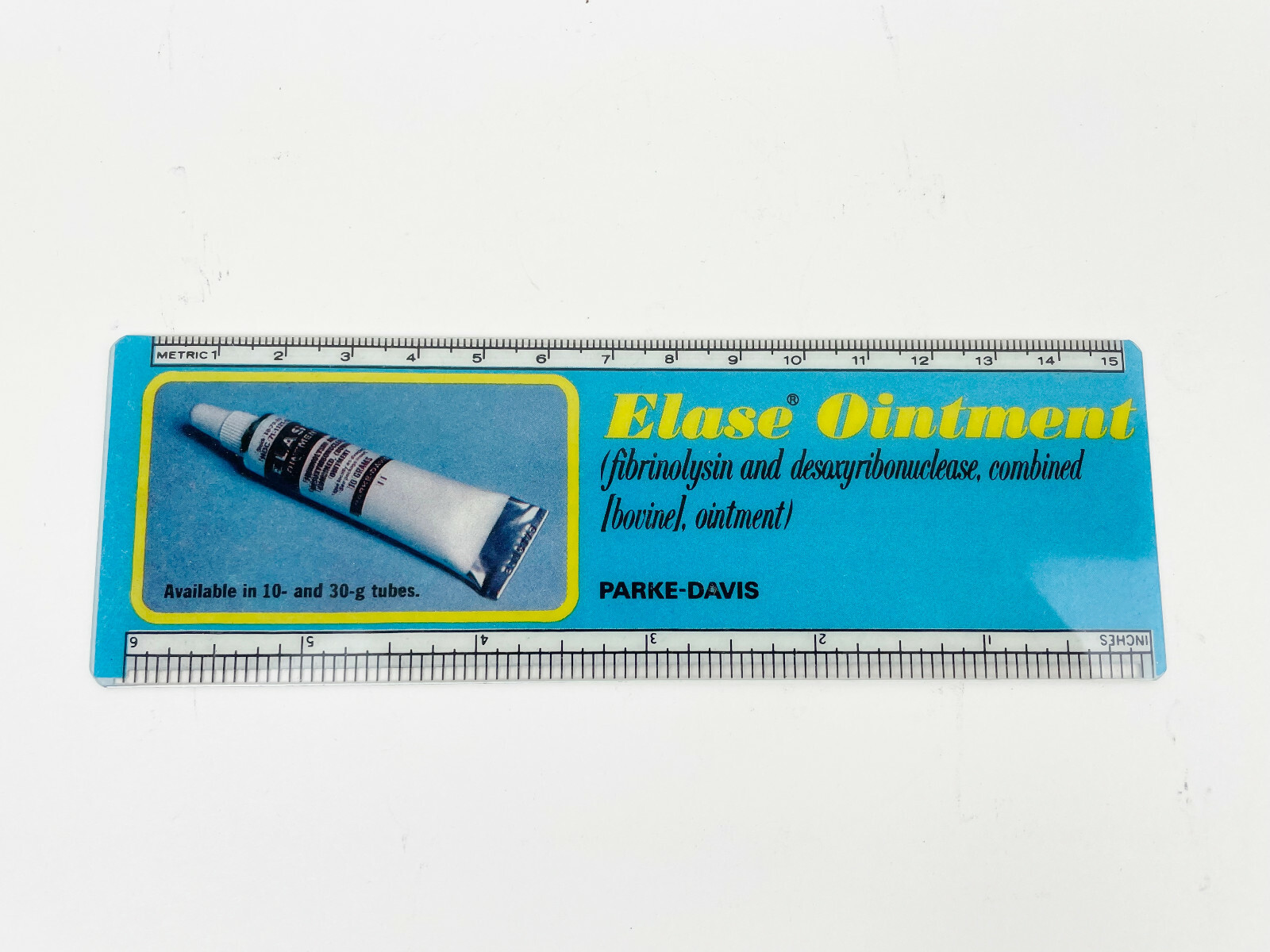 1977 PARKE-DAVIS PHARMACEUTICAL ADVERTISEMENT RULER