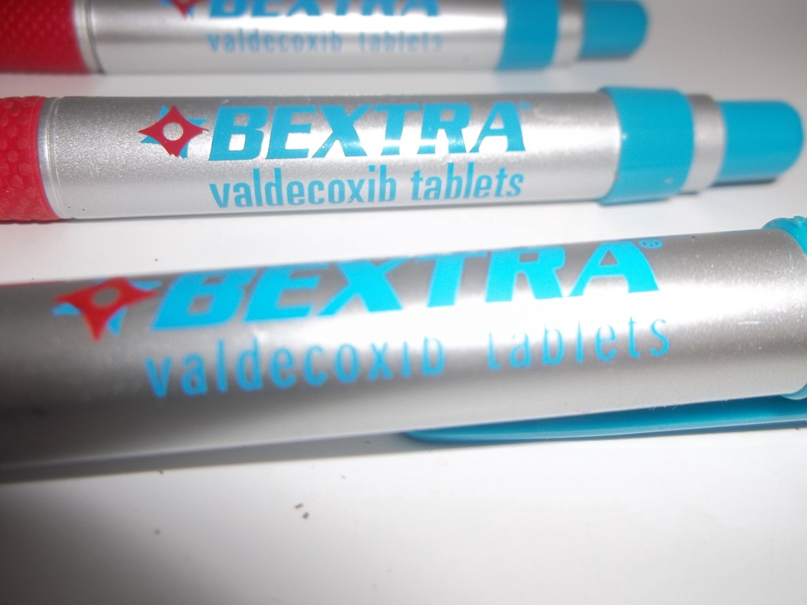 Lot of 3 Bextra Pharmaceutical Promo Pens – Discontinued Drug Rep Marketing