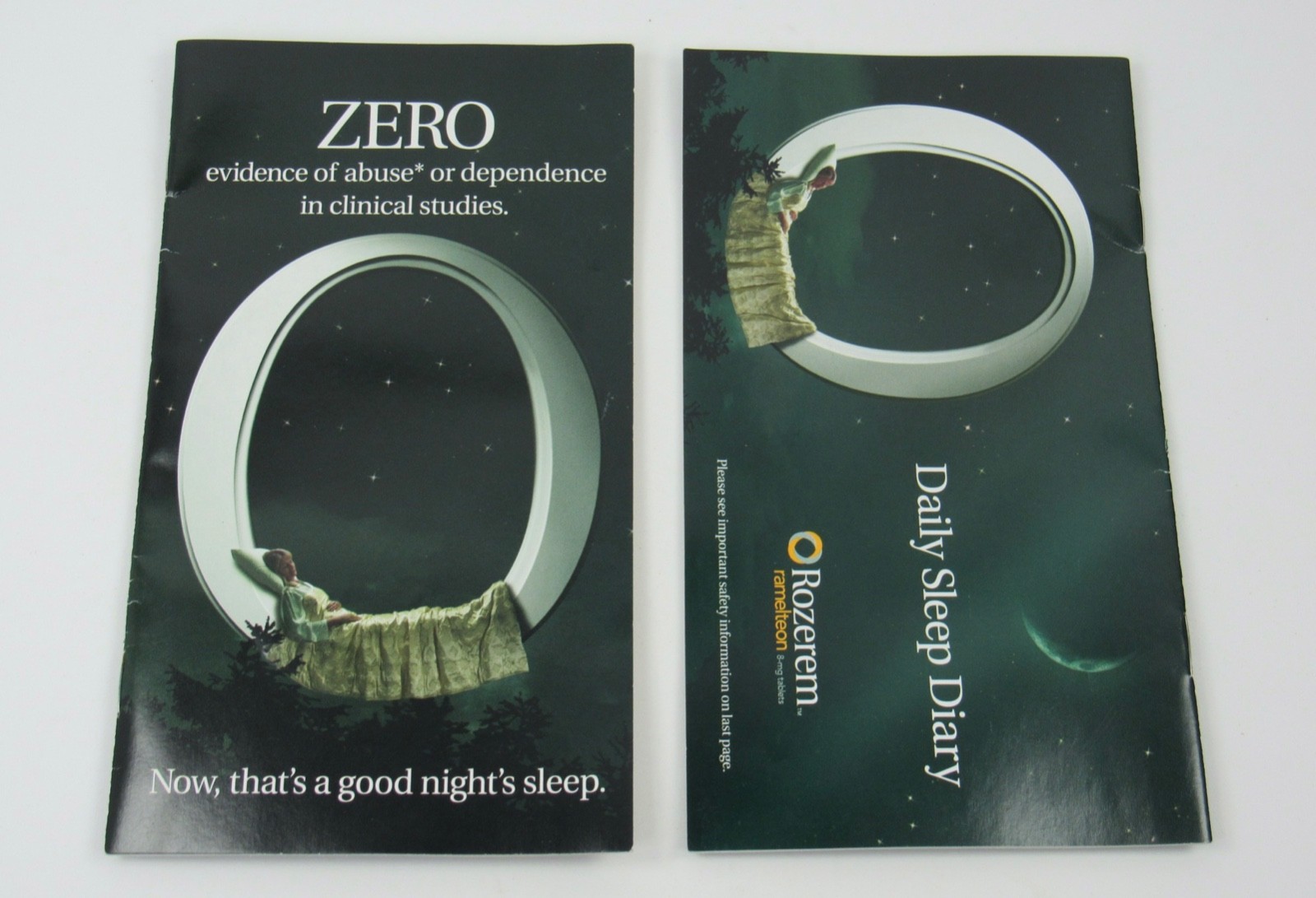 Rozerem 9 Pc Drug Rep Lot Pouch PENS Magnet Ear Plugs Sleep Diary Info Brochure