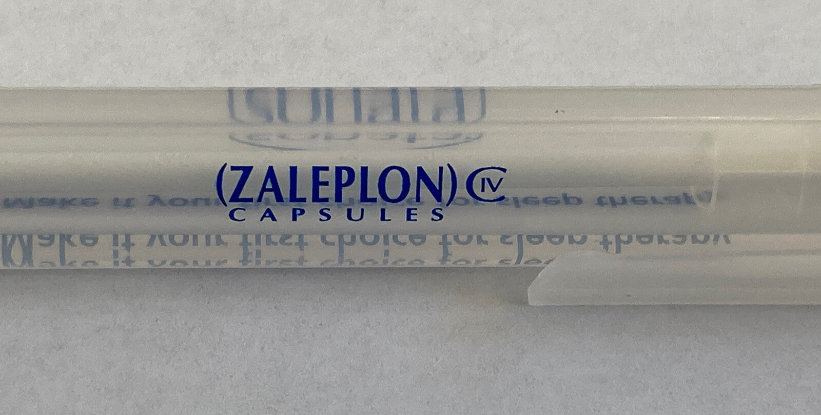 ZALEPLON SONATA 3-SIDED Pharmaceutical Drug Pen RARE Advertising Collectible