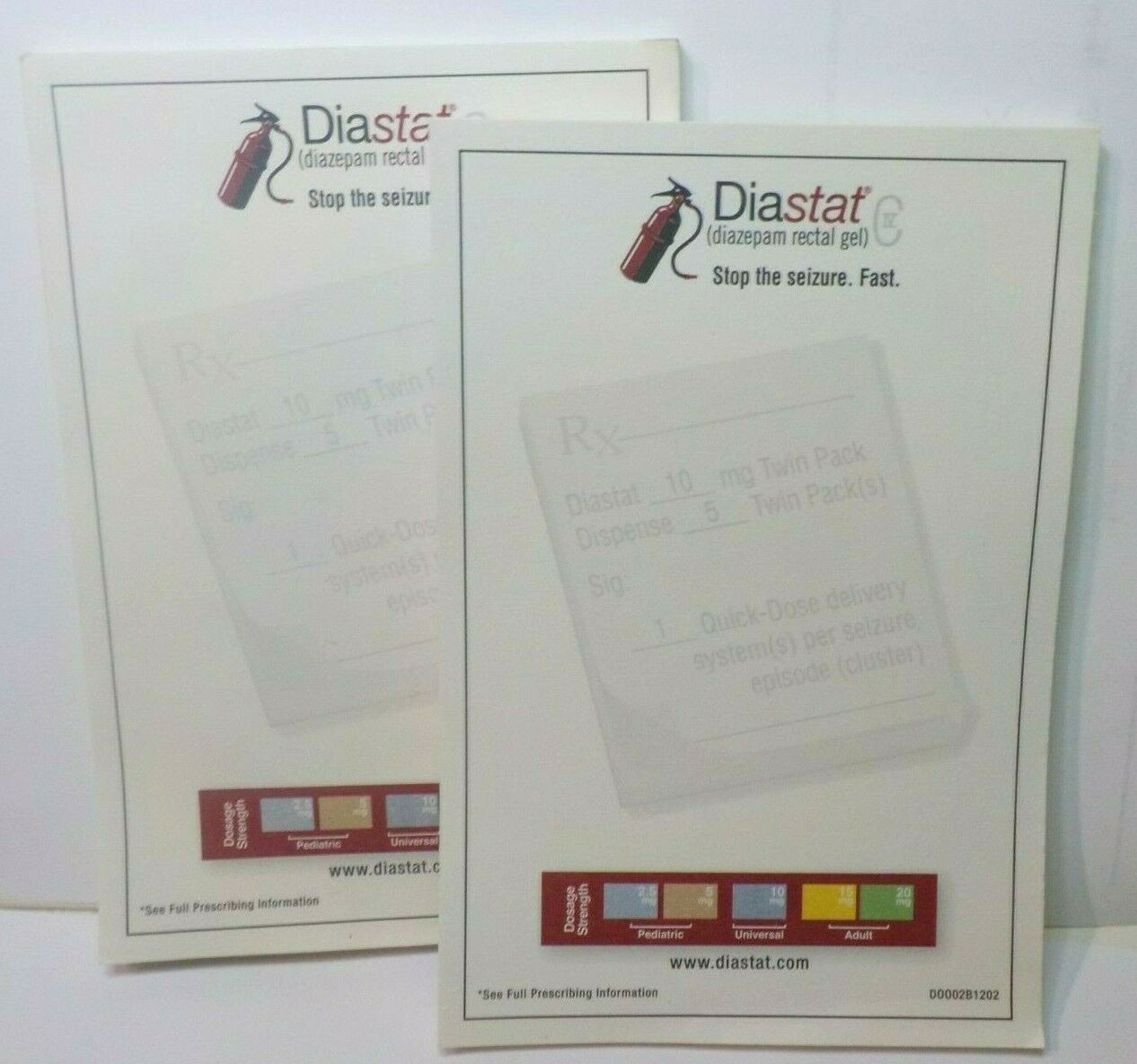 Drug Rep Post-it note pads Diastat paper note pads