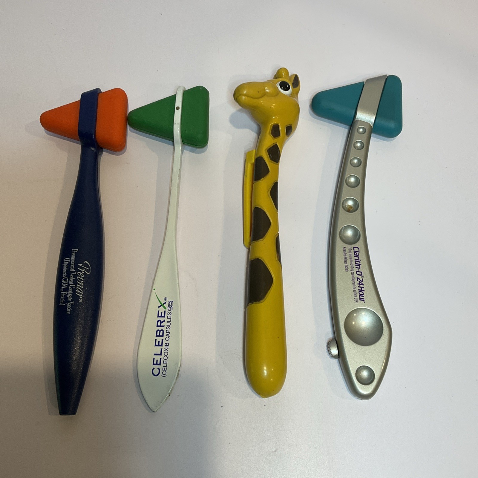 Pharmaceutical Drug Rep Promo Advertising Reflex Hammer Lot Of 4