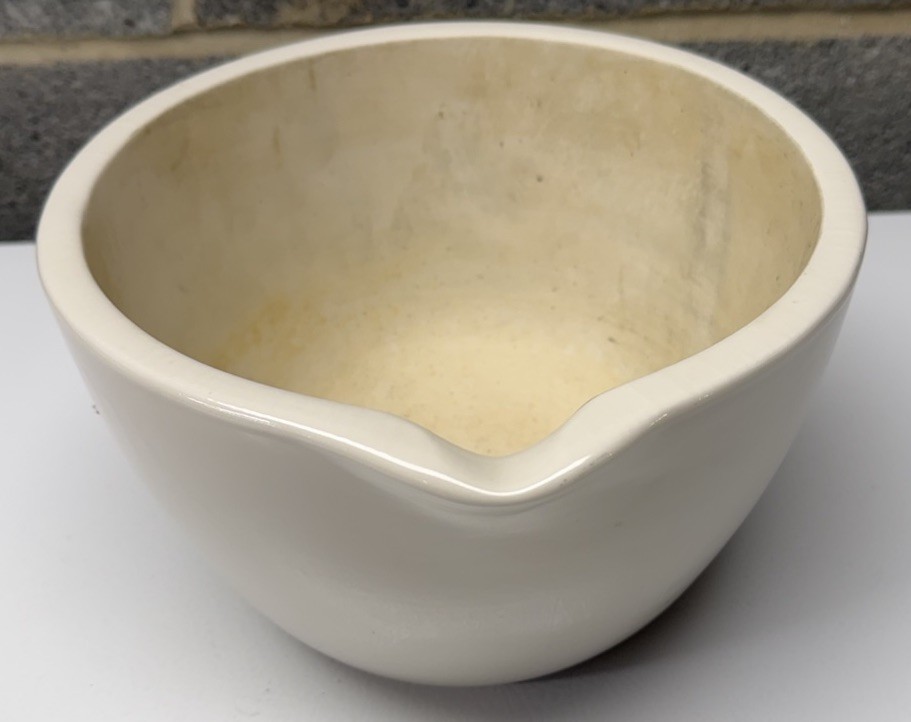 Vintage Coors USA Heavy White Porcelain Lab Mortar Apothecary 60328 Older 👀 👀