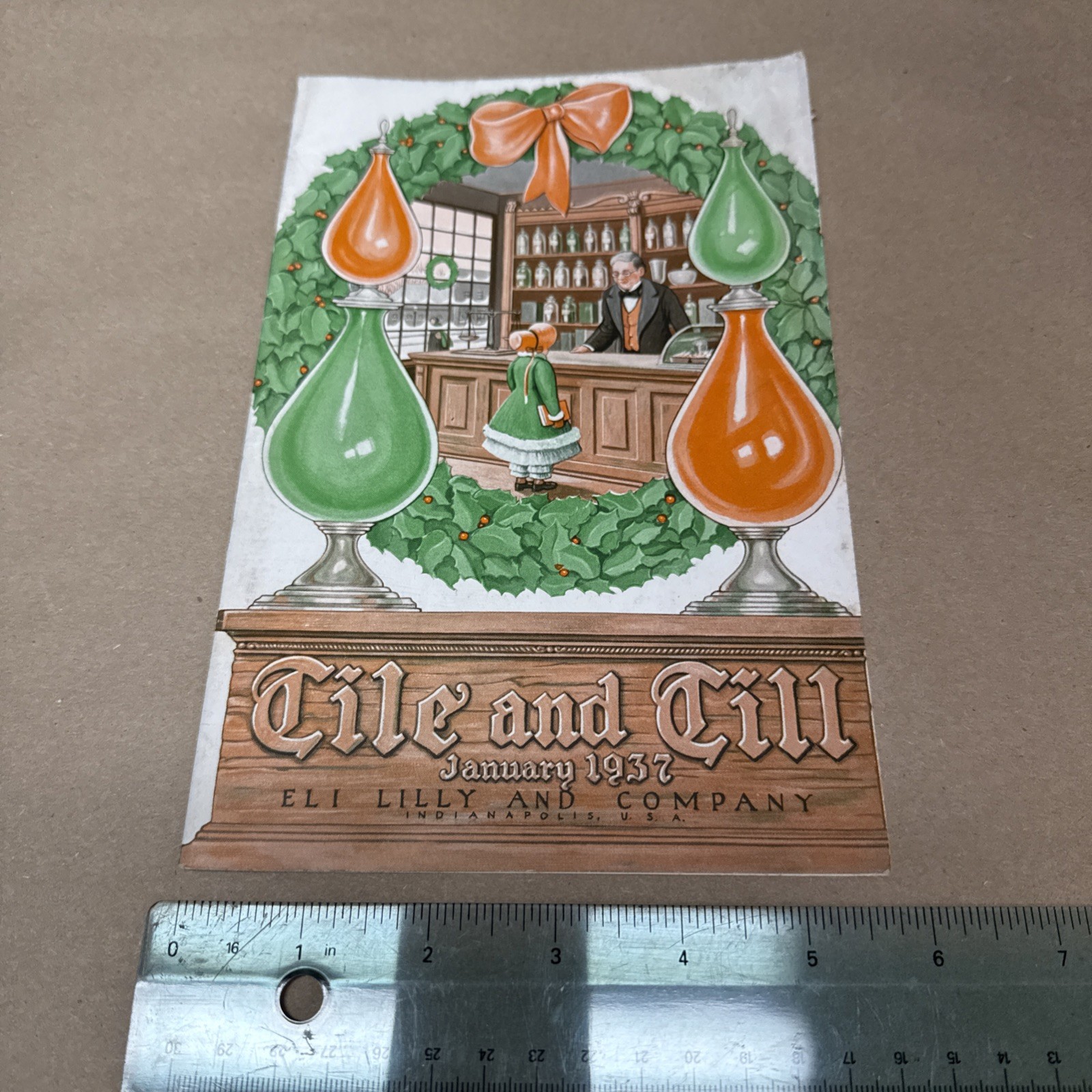 Tile And Till Magazine Eli Lilly And Company January 1937 Indianapolis Indiana