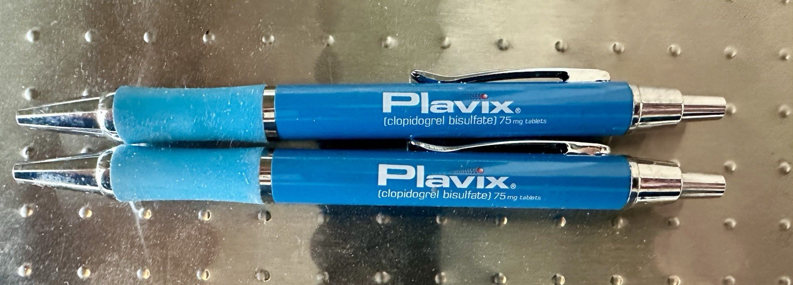 Pharma pens! Plavix clopidogrel 75mg pharmaceutical black Ink Pens (2 pack).
