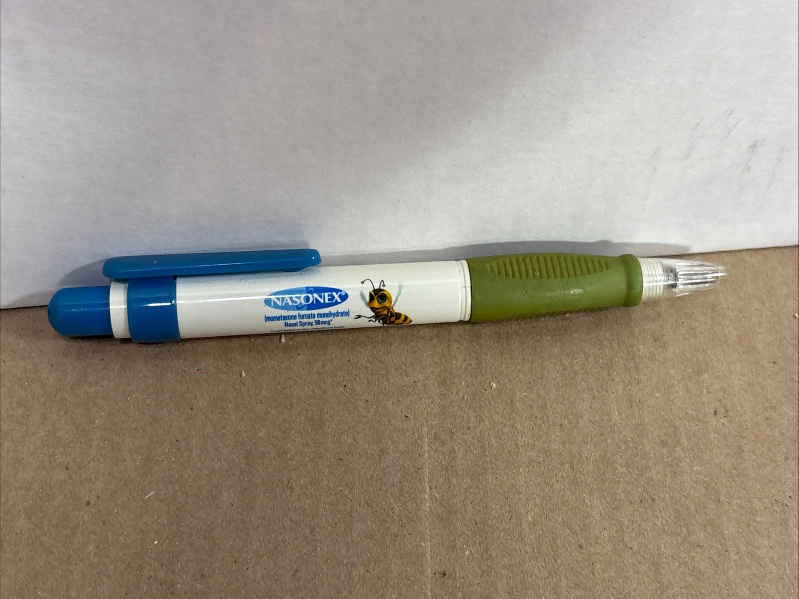 HTF Nasonex Pen Pharmaceutical Drug Rep Promo Bee Blue Promo