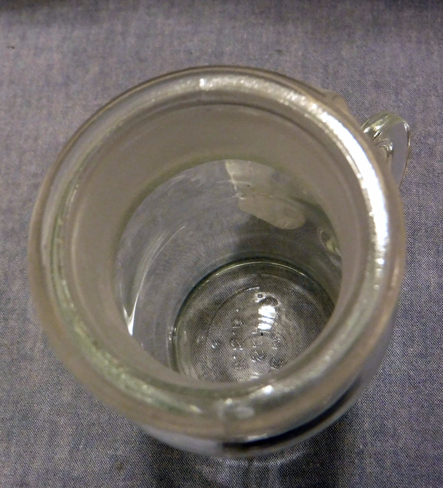 NOS TCW (Wheaton) Co 8oz Apothecary Jar w Lid Powder Surveillance Bottle US NAVY