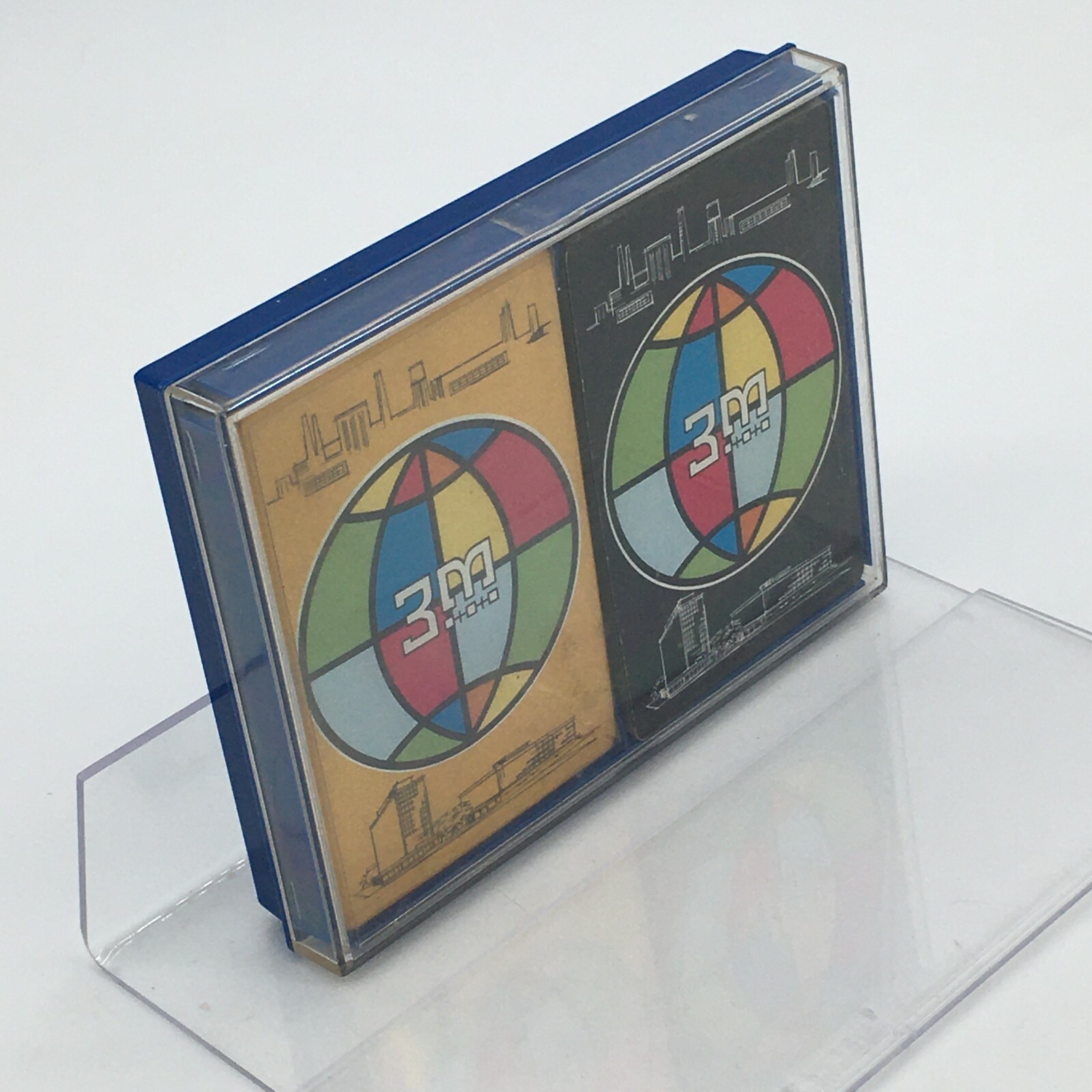 3M Retro MCM Advertising Globe Boxed Set of 2 Decks Vintage Playing Cards