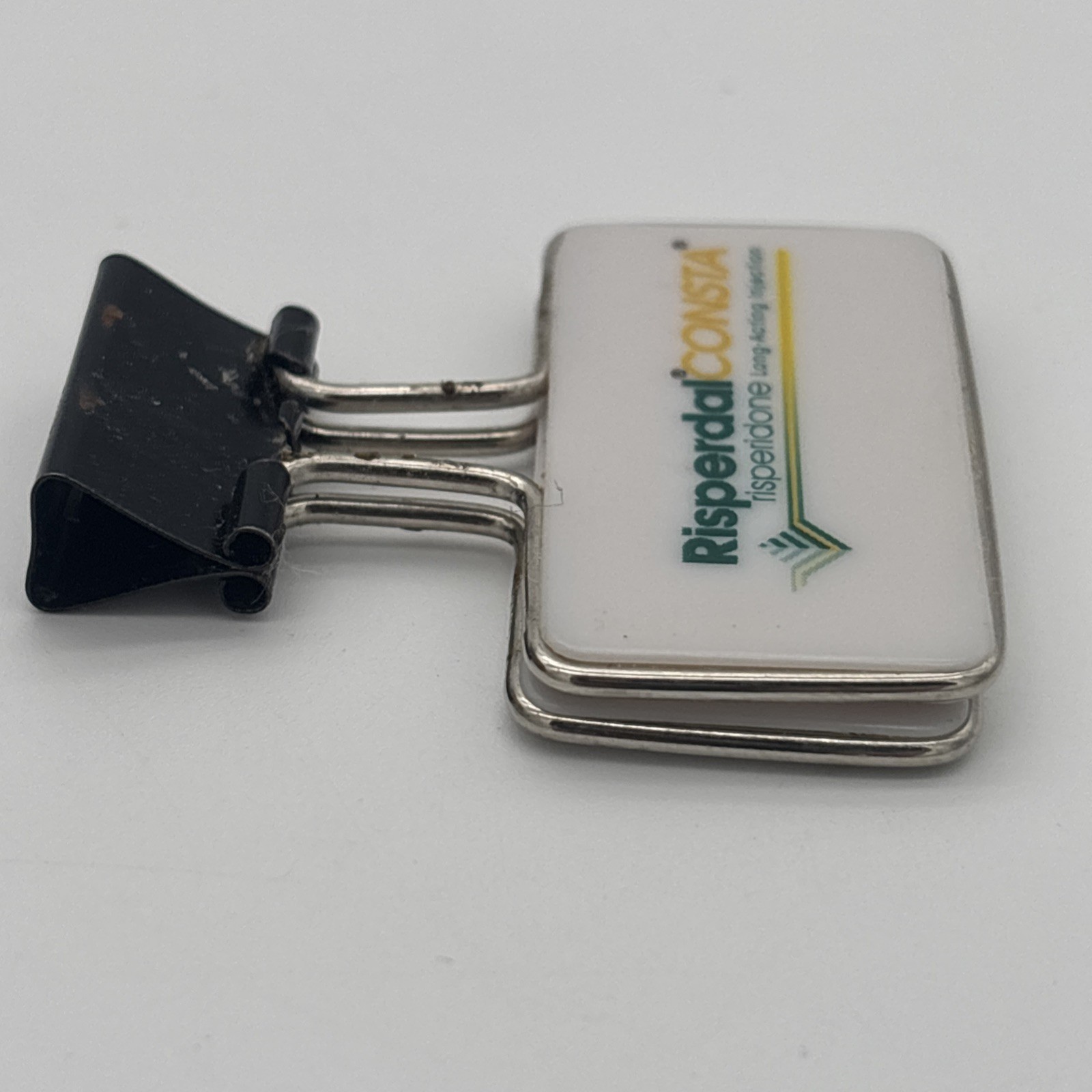 Risperdal Consta Binder Clip Paper Clip Drug Rep Pharma Limited Collectible