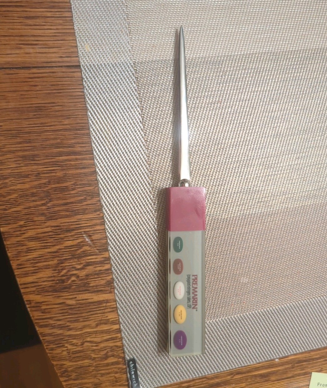 Pharmaceutucal Drug Rep Promo Letter Opener. 9.5 inch Branded Vintage Promo