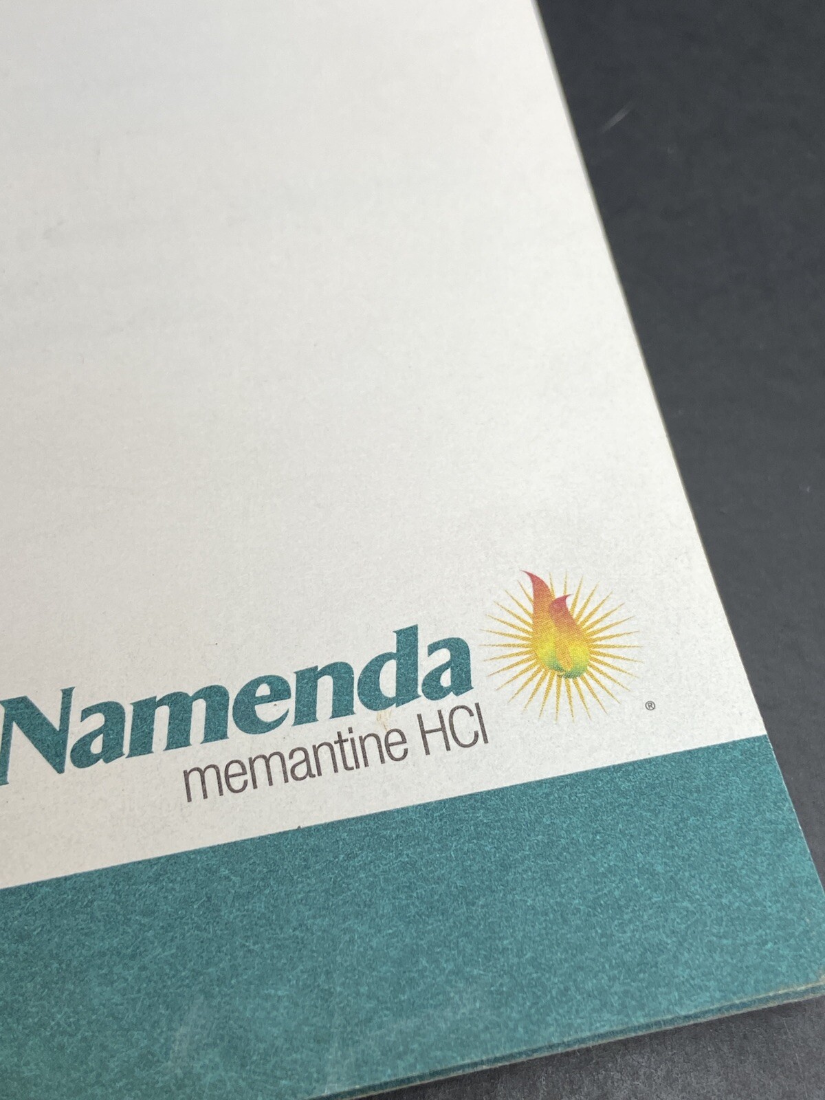 Sticky Note Pad Namenda Clock Med Pharmaceutical Physician Advertising Tablet