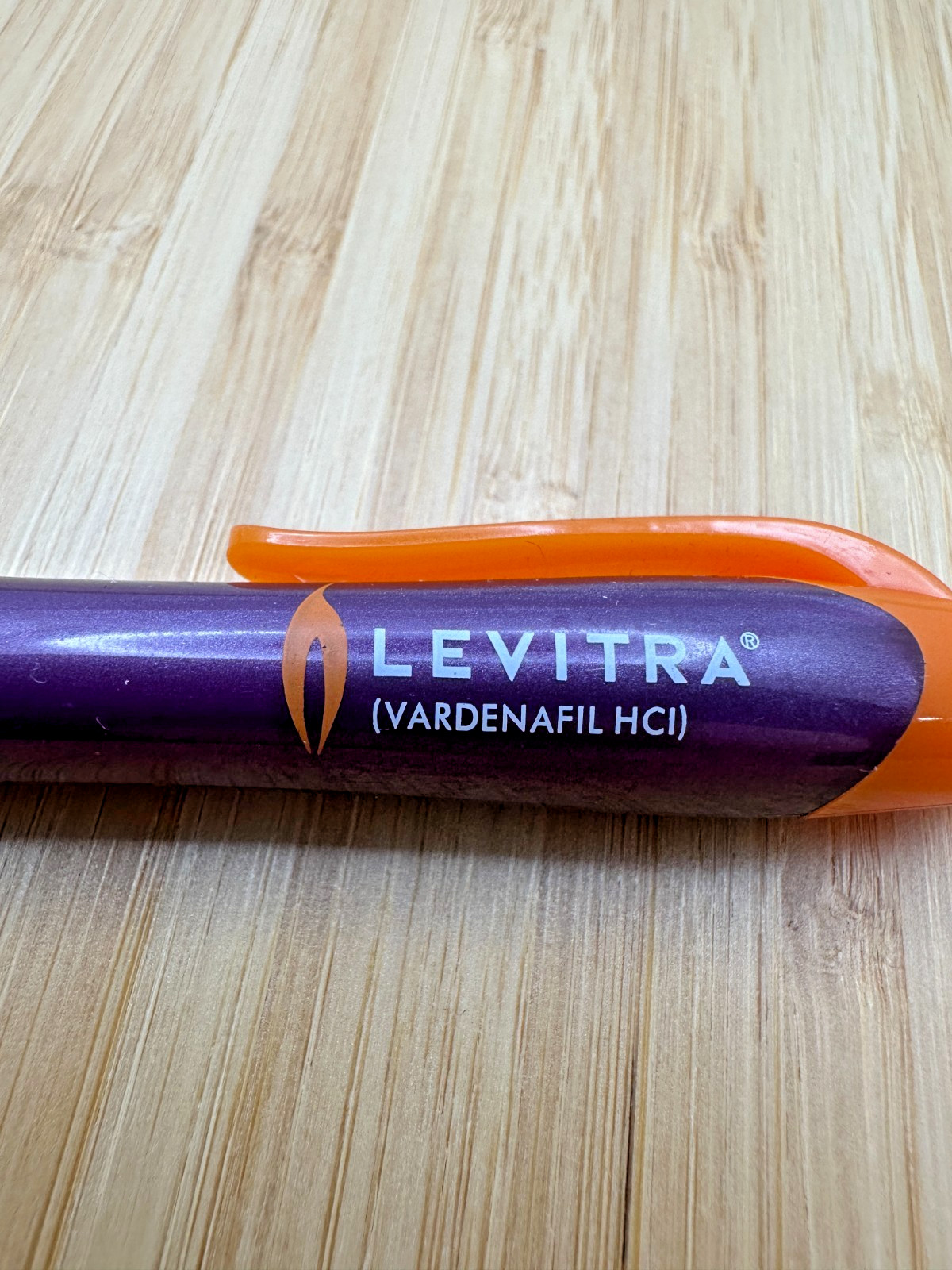 Levitra Pharma Promo Pen Orange Purple Tested & Working