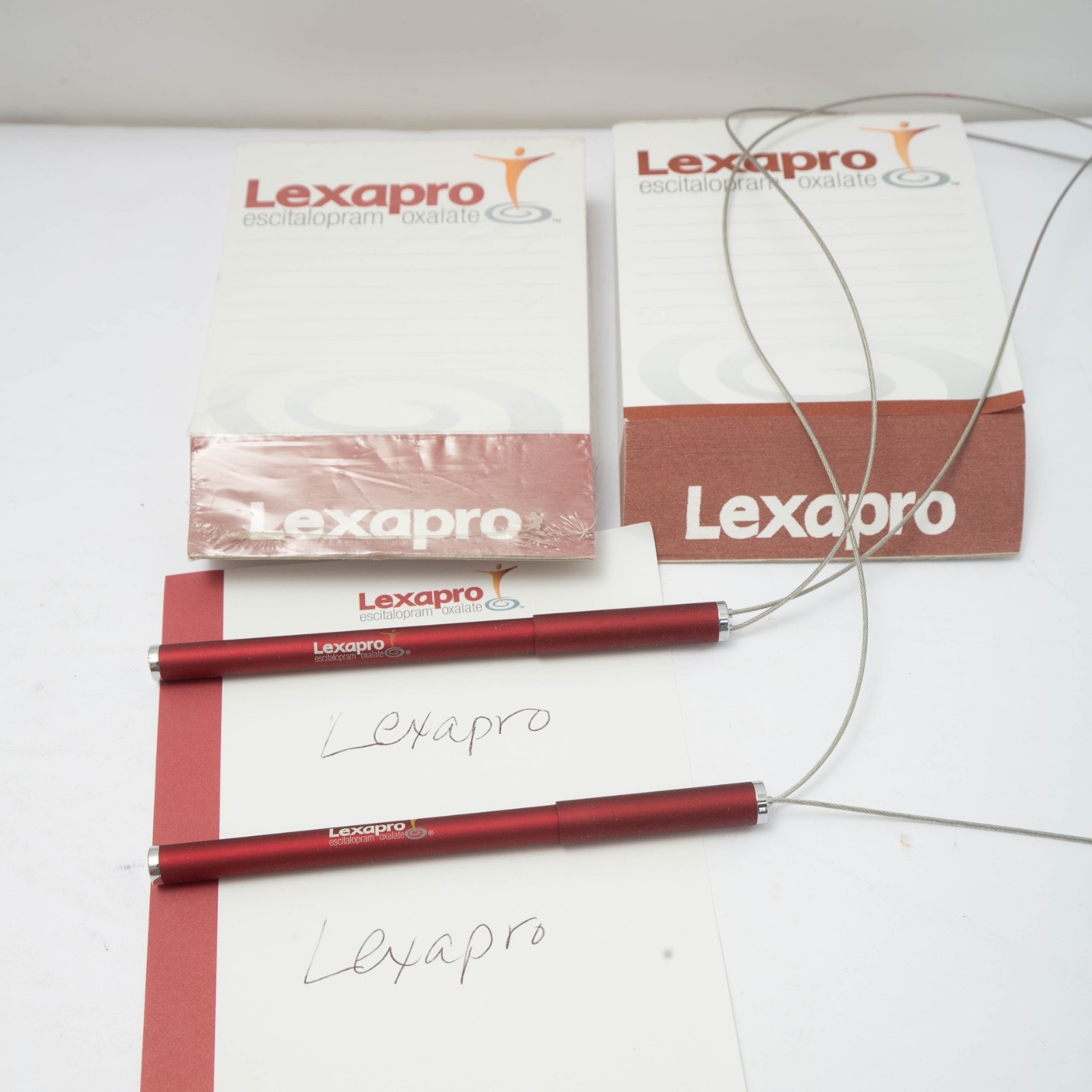 Lexapro Pen Notepad Drug Rep Pharmaceutical Promo Advertising Lot Pharmacy