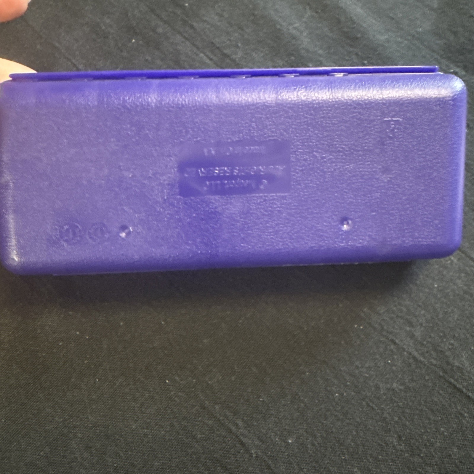 Vintage Promo Pill Box Lantus Insulin Drug Rep Pharmaceuticals Promo Purple